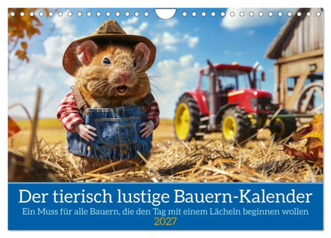 Der tierisch lustige Bauern-Kalender (Wandkalender 2027 DIN A4 quer), CALVENDO Monatskalender