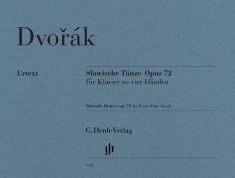 Antonín Dvorák - Slawische Tänze op. 72 für Klavier zu vier Händen