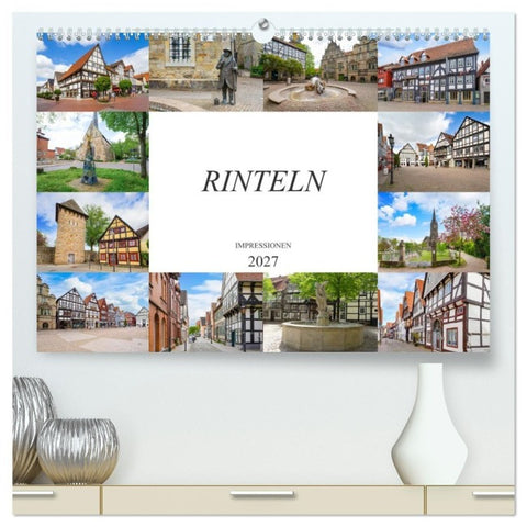 Rinteln Impressionen (hochwertiger Premium Wandkalender 2027 DIN A2 quer), Kunstdruck in Hochglanz