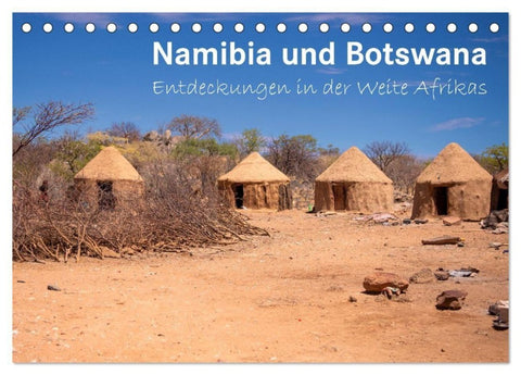 Namibia und Botswana - Entdeckungen in der Weite Afrikas (Tischkalender 2027 DIN A5 quer), CALVENDO Monatskalender
