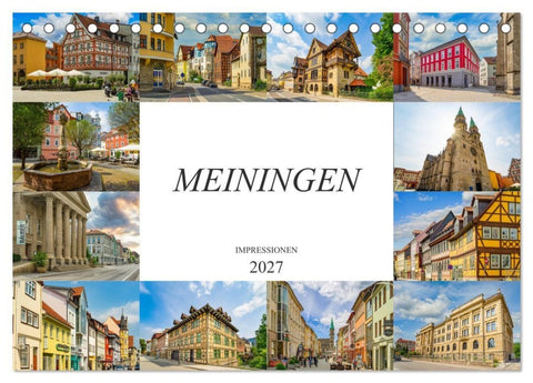 Meiningen Impressionen (Tischkalender 2027 DIN A5 quer), CALVENDO Monatskalender