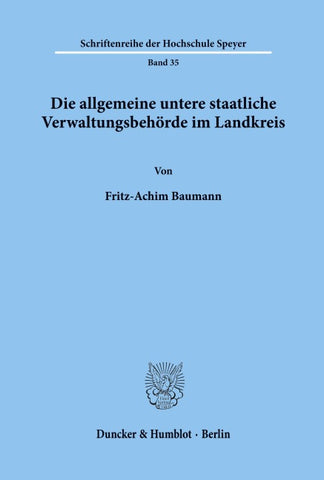 Die allgemeine untere staatliche Verwaltungsbehörde im Landkreis.