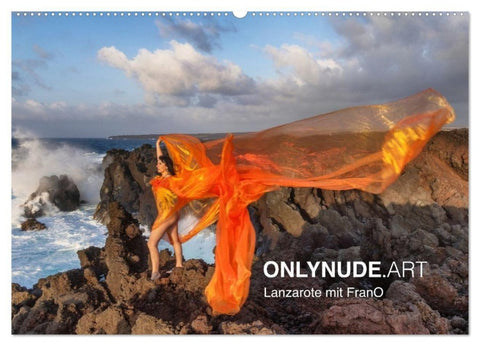 ONLYNUDE.ART Lanzarote mit FranO (Wandkalender 2027 DIN A2 quer), CALVENDO Monatskalender
