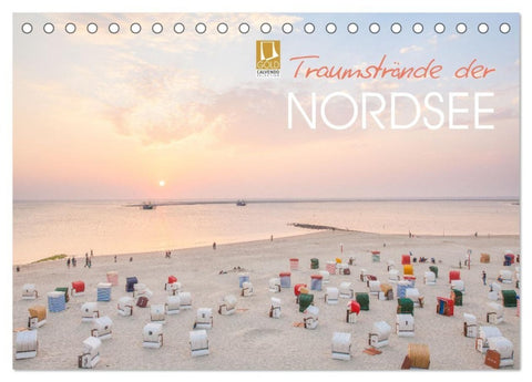 Traumstrände der Nordsee (Tischkalender 2027 DIN A5 quer), CALVENDO Monatskalender