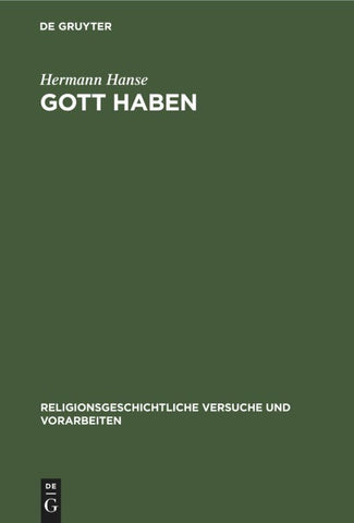 Gott Haben