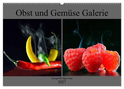 Obst und Gemüse Galerie (Wandkalender 2027 DIN A2 quer), CALVENDO Monatskalender