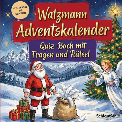 Watzmann-Adventskalender: Quiz-Buch mit Fragen und Rätsel