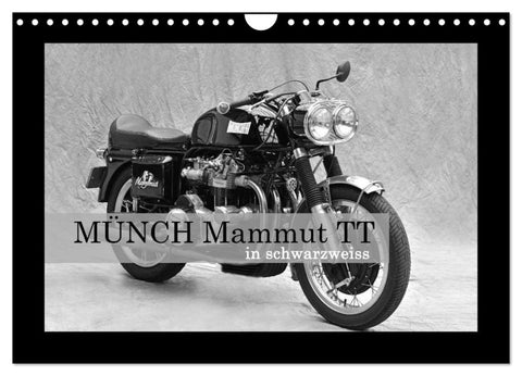 Münch Mammut TT in schwarzweiss (Wandkalender 2027 DIN A4 quer), CALVENDO Monatskalender