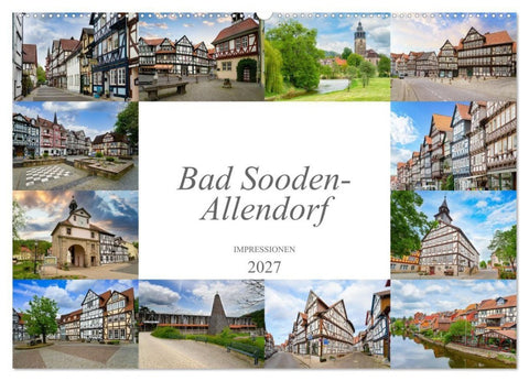 Bad Sooden-Allendorf Impressionen (Wandkalender 2027 DIN A2 quer), CALVENDO Monatskalender