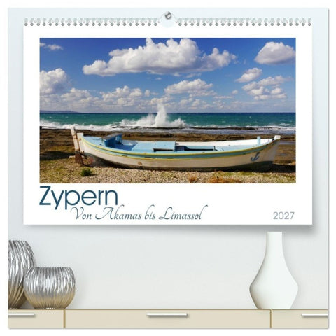 Zypern. Von Akamas bis Limassol (hochwertiger Premium Wandkalender 2027 DIN A2 quer), Kunstdruck in Hochglanz