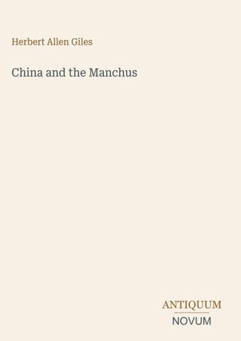 China and the Manchus