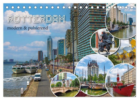 Rotterdam - modern und pulsierend (Tischkalender 2027 DIN A5 quer), CALVENDO Monatskalender