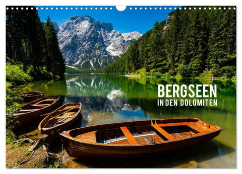 Bergseen in den Dolomiten (Wandkalender 2027 DIN A3 quer), CALVENDO Monatskalender