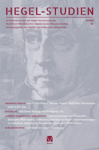 Hegel-Studien Band 41