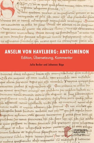Anselm von Havelberg: Anticimenon