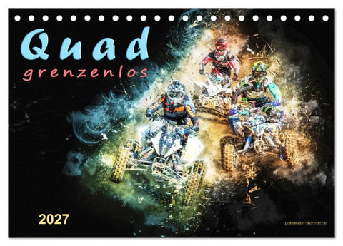 Quad grenzenlos (Tischkalender 2027 DIN A5 quer), CALVENDO Monatskalender