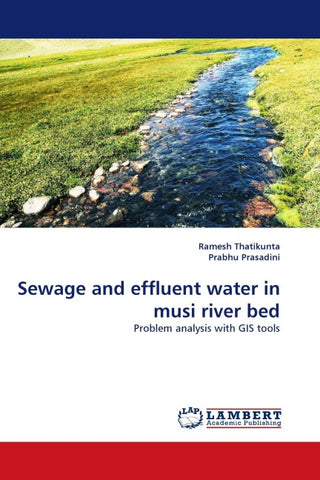Sewage and effluent water in musi river bed