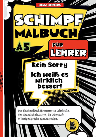 Schimpfmalbuch für Lehrer