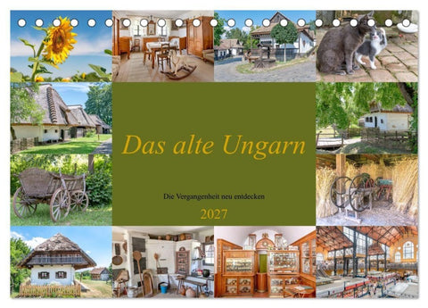 Das alte Ungarn (Tischkalender 2027 DIN A5 quer), CALVENDO Monatskalender