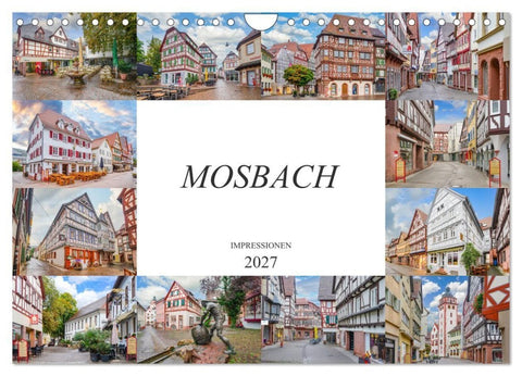 Mosbach Impressionen (Wandkalender 2027 DIN A4 quer), CALVENDO Monatskalender