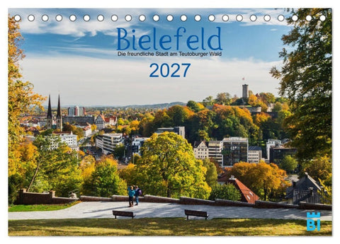 Bielefeld - Die freundliche Stadt am Teutoburger Wald (Tischkalender 2027 DIN A5 quer), CALVENDO Monatskalender