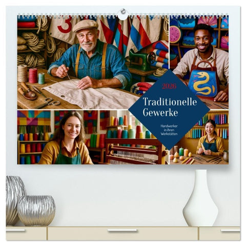 Traditionelle Gewerke (hochwertiger Premium Wandkalender 2026 DIN A2 quer), Kunstdruck in Hochglanz