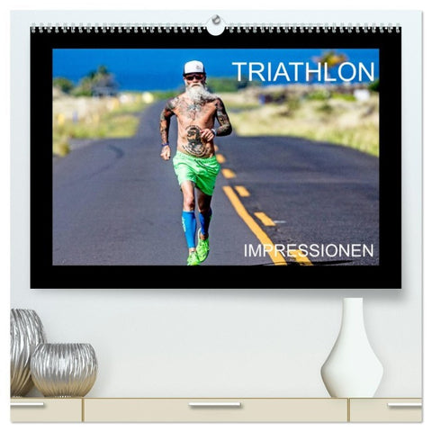TRIATHLON Impressionen (hochwertiger Premium Wandkalender 2026 DIN A2 quer), Kunstdruck in Hochglanz