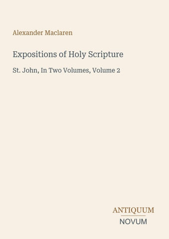 Expositions of Holy Scripture