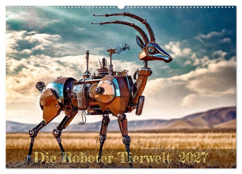 Die Roboter-Tierwelt (Wandkalender 2027 DIN A2 quer), CALVENDO Monatskalender