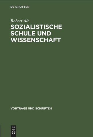 Sozialistische Schule und Wissenschaft