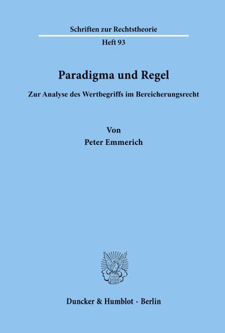 Paradigma und Regel.