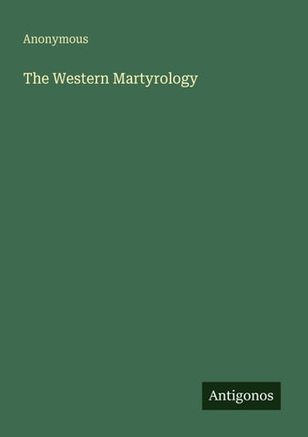 The Western Martyrology