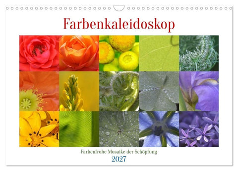 Farbenkaleidoskop (Wandkalender 2027 DIN A3 quer), CALVENDO Monatskalender