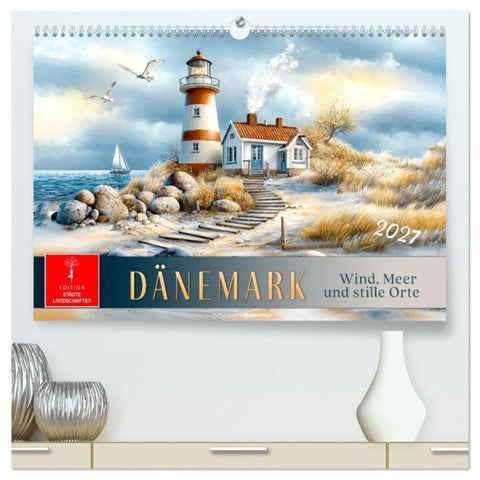 Dänemark - Wind, Meer und stille Orte (hochwertiger Premium Wandkalender 2027 DIN A2 quer), Kunstdruck in Hochglanz
