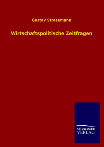 Wirtschaftspolitische Zeitfragen