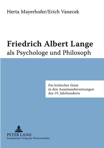 Friedrich Albert Lange als Psychologe und Philosoph