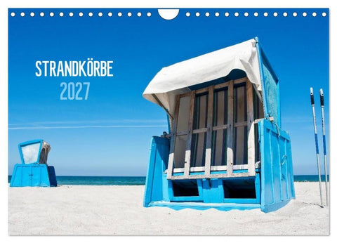 Strandkörbe 2027 (Wandkalender 2027 DIN A4 quer), CALVENDO Monatskalender