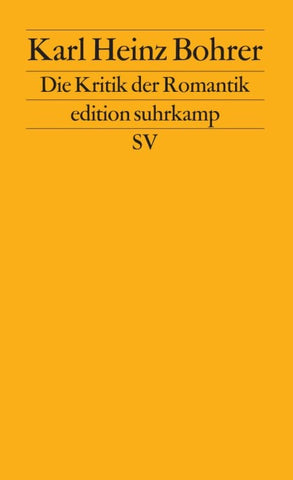 Die Kritik der Romantik