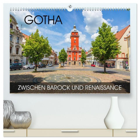 Gotha - zwischen Barock und Renaissance (hochwertiger Premium Wandkalender 2027 DIN A2 quer), Kunstdruck in Hochglanz