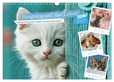 Neugierig auf das Leben! (Wandkalender 2027 DIN A3 quer), CALVENDO Monatskalender