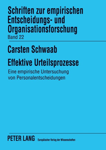 Effektive Urteilsprozesse