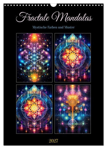 Fractale Mandalas (Wandkalender 2027 DIN A3 hoch), CALVENDO Monatskalender