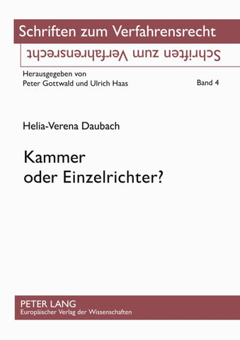 Kammer oder Einzelrichter?