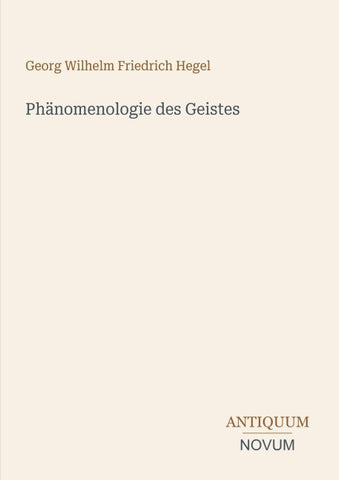 Phänomenologie des Geistes