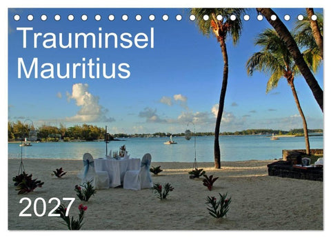 Trauminsel Mauritius (Tischkalender 2027 DIN A5 quer), CALVENDO Monatskalender