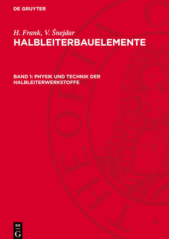 Physik und Technik der Halbleiterwerkstoffe