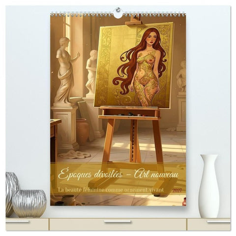 Époques dévoilées - Art nouveau (Calendrier mural haut de gamme 2027 DIN A2 horizontal), CALVENDO calendrier mensuel