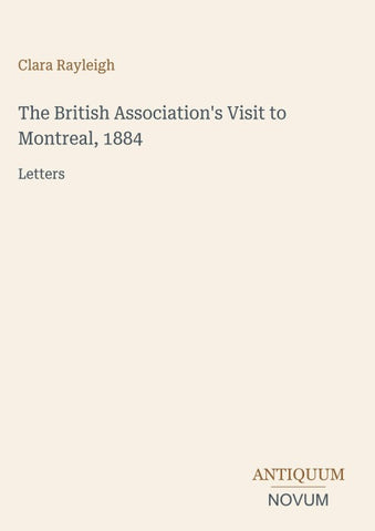 The British Association's Visit to Montreal, 1884