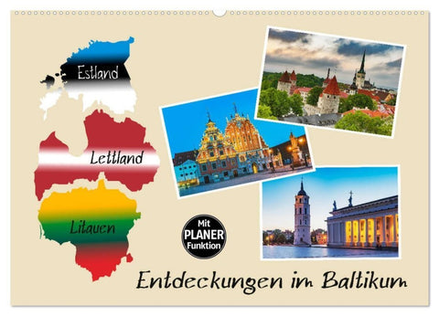 Entdeckungen im Baltikum (Wandkalender 2027 DIN A2 quer), CALVENDO Monatskalender