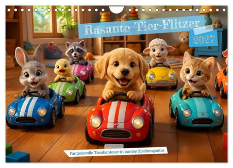 Rasante Tier-Flitzer (Wandkalender 2027 DIN A4 quer), CALVENDO Monatskalender